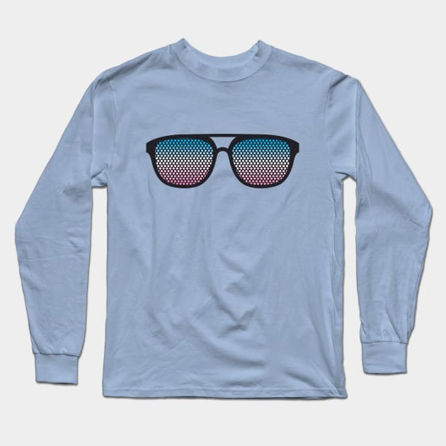 Transgender Glasses Long Sleeve T-Shirt by Trans Action Lifestyle